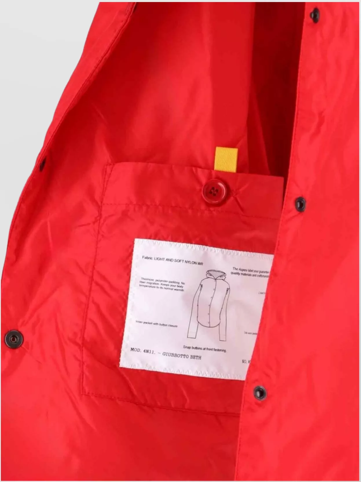 Aspesi Ventilated Back Hooded Jacket With Long Sleeves