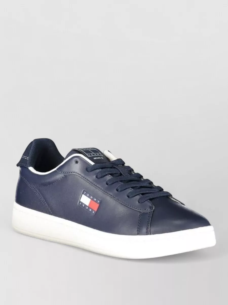 Tommy Hilfiger leather lace-up sneakers