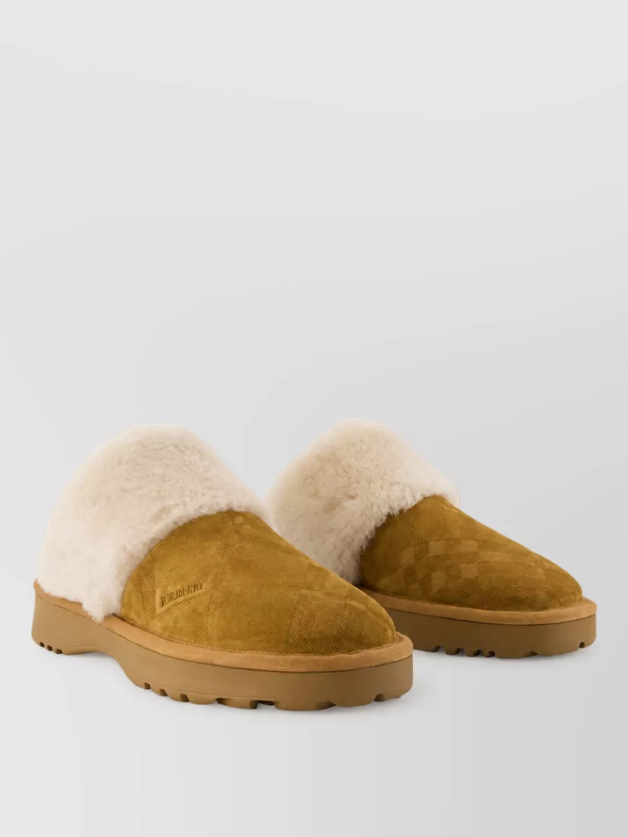 Burberry leather mules