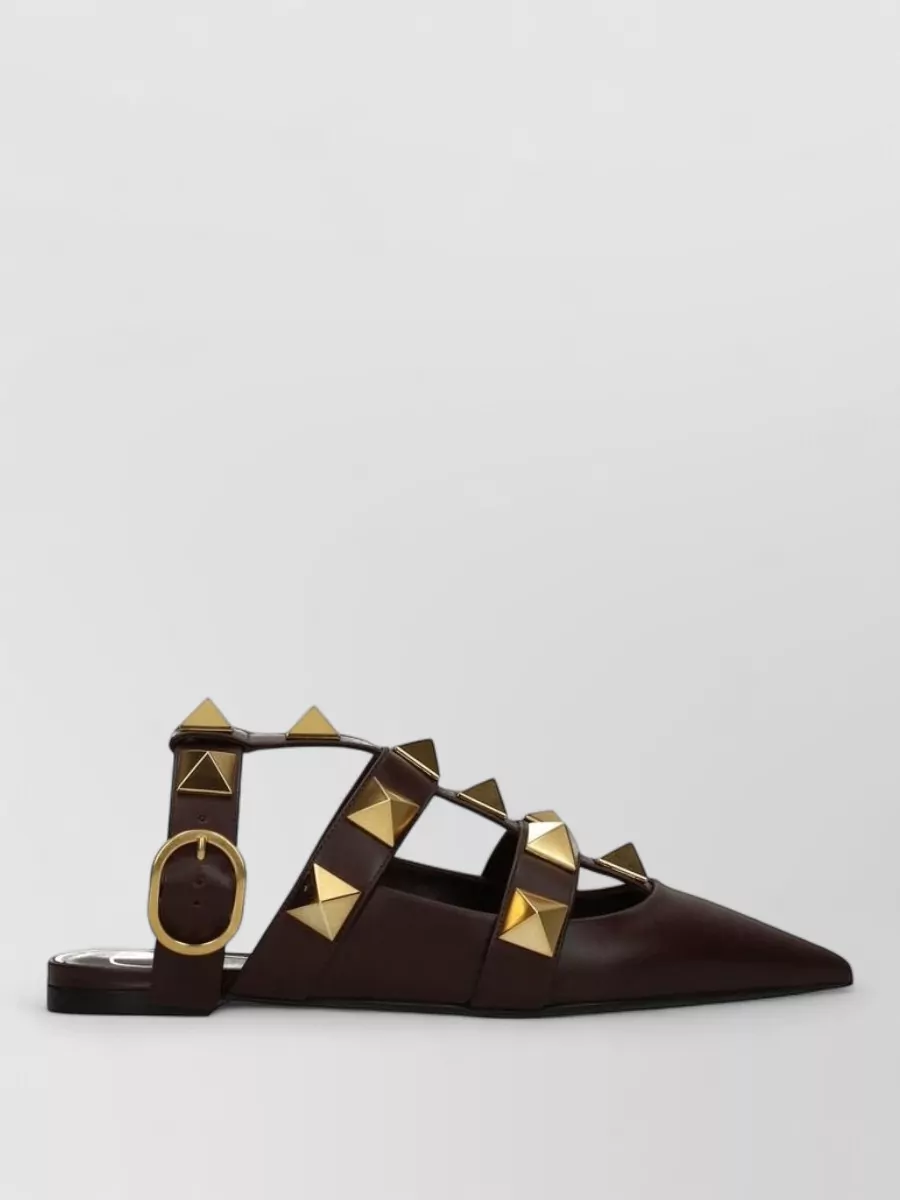 Valentino Garavani Leather Studded Sandals