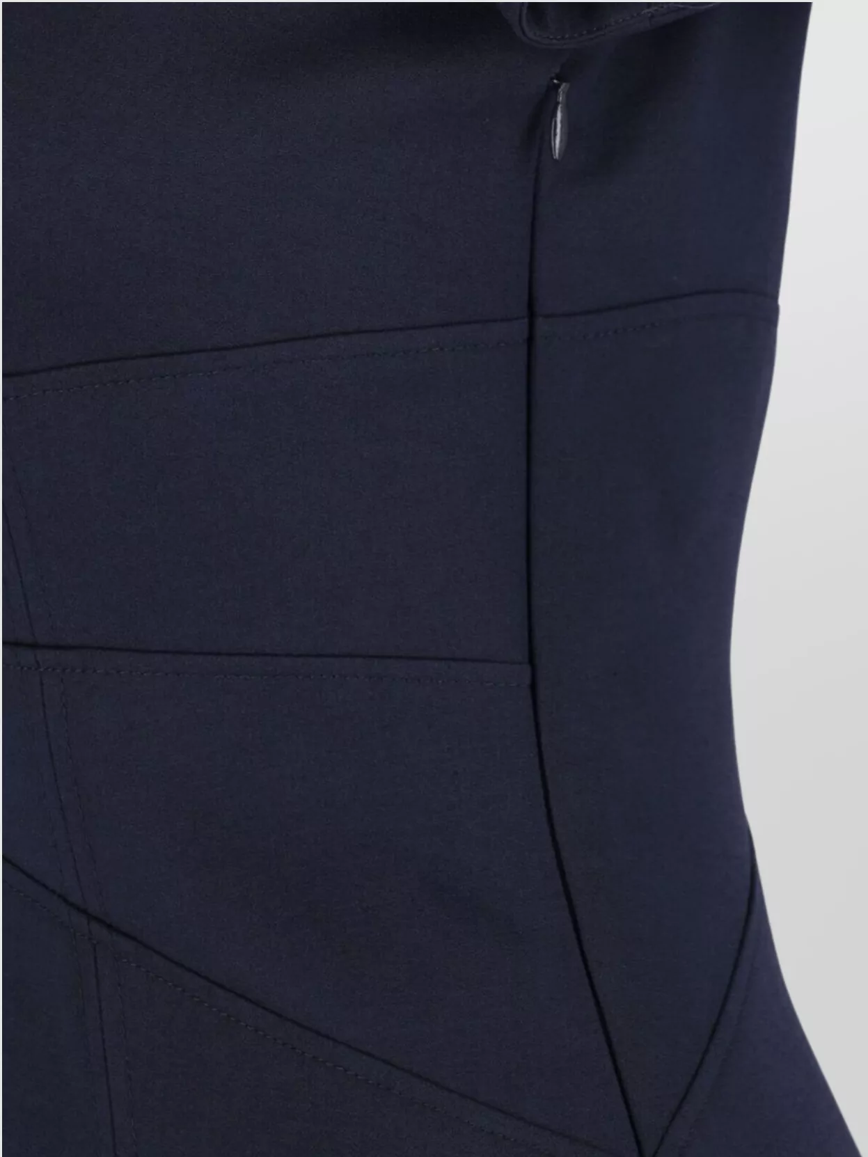 Alexander Mcqueen Square Neckline Knee Length Dress With Panel Detailing