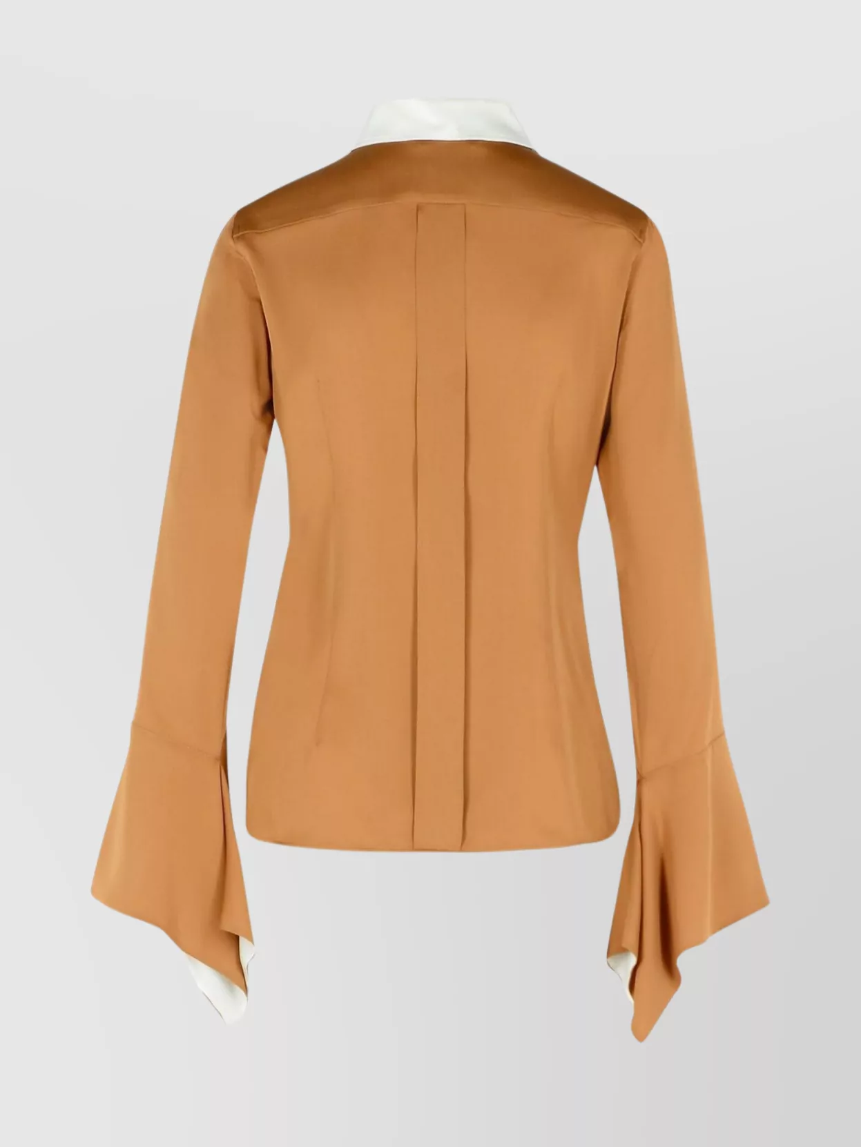 Max Mara 'Pio' Silk Shirt Flared Cuffs