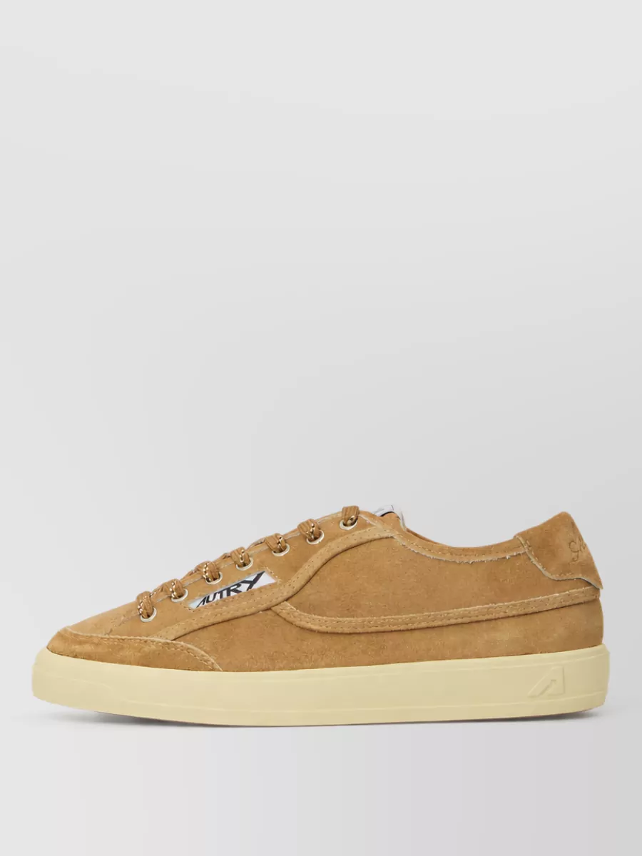Autry Leather Low-Top Lace-Up Sneakers