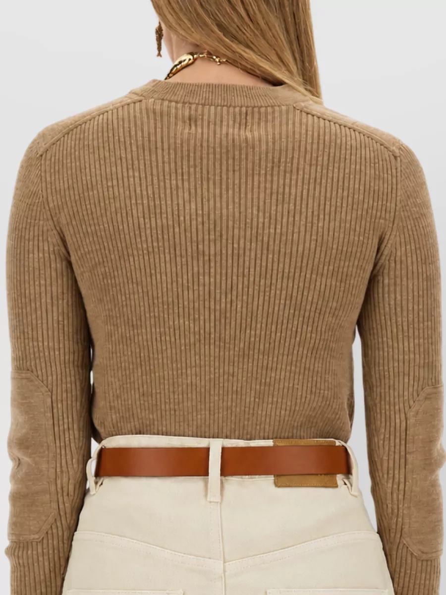 Isabel Marant Etoile Fine-Knit Merino Wool Jersey Top