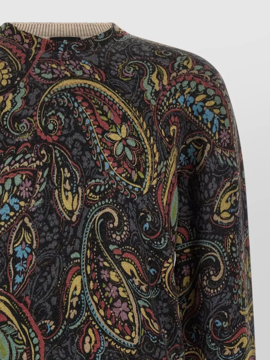 Etro Wool Paisley Crewneck Sweater