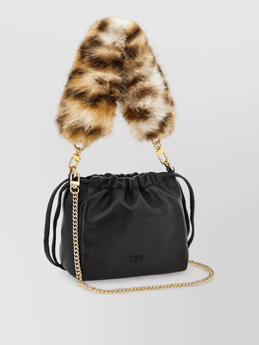 Pinko Love Bag Nappa Leather Bucket Bag