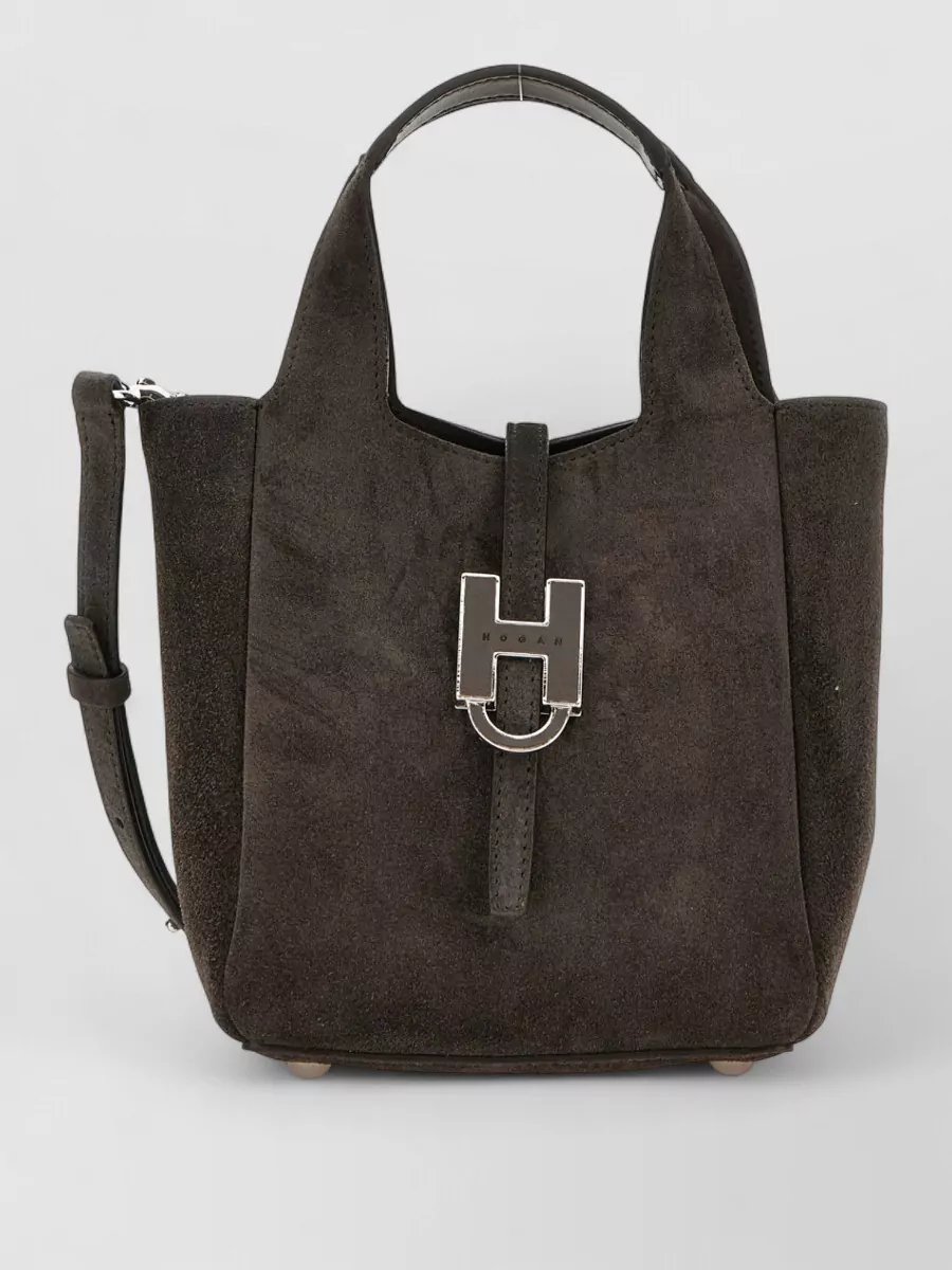 Hogan mini suede tote bag