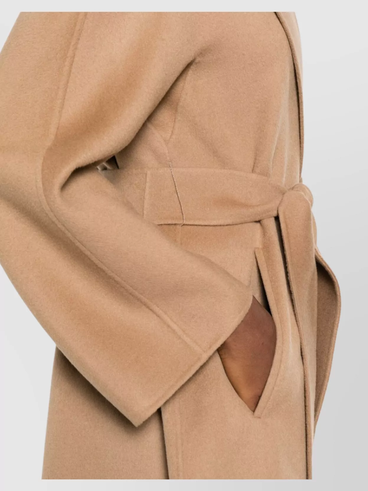 S Max Mara Wrap Style Coat Belted Waist