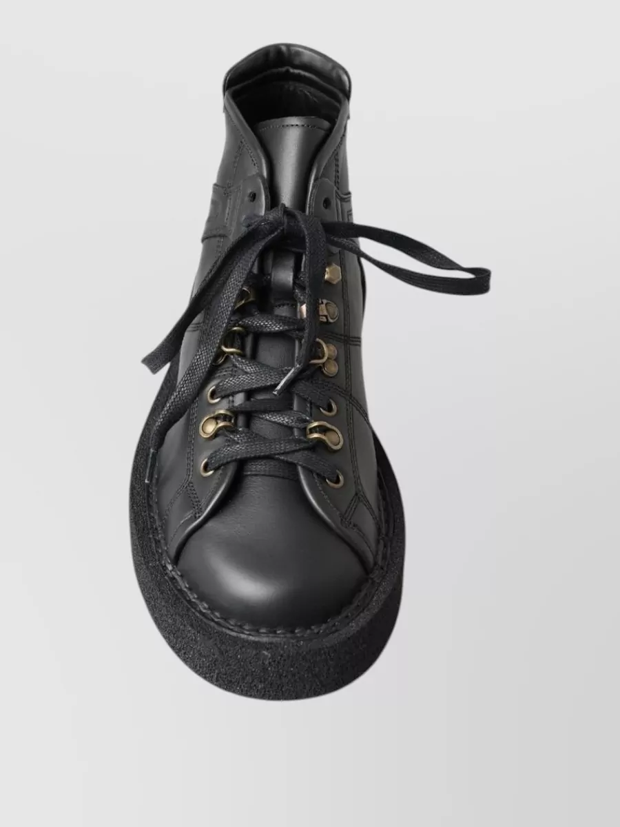 Dolce&Gabbana Leather High-Top Sneakers
