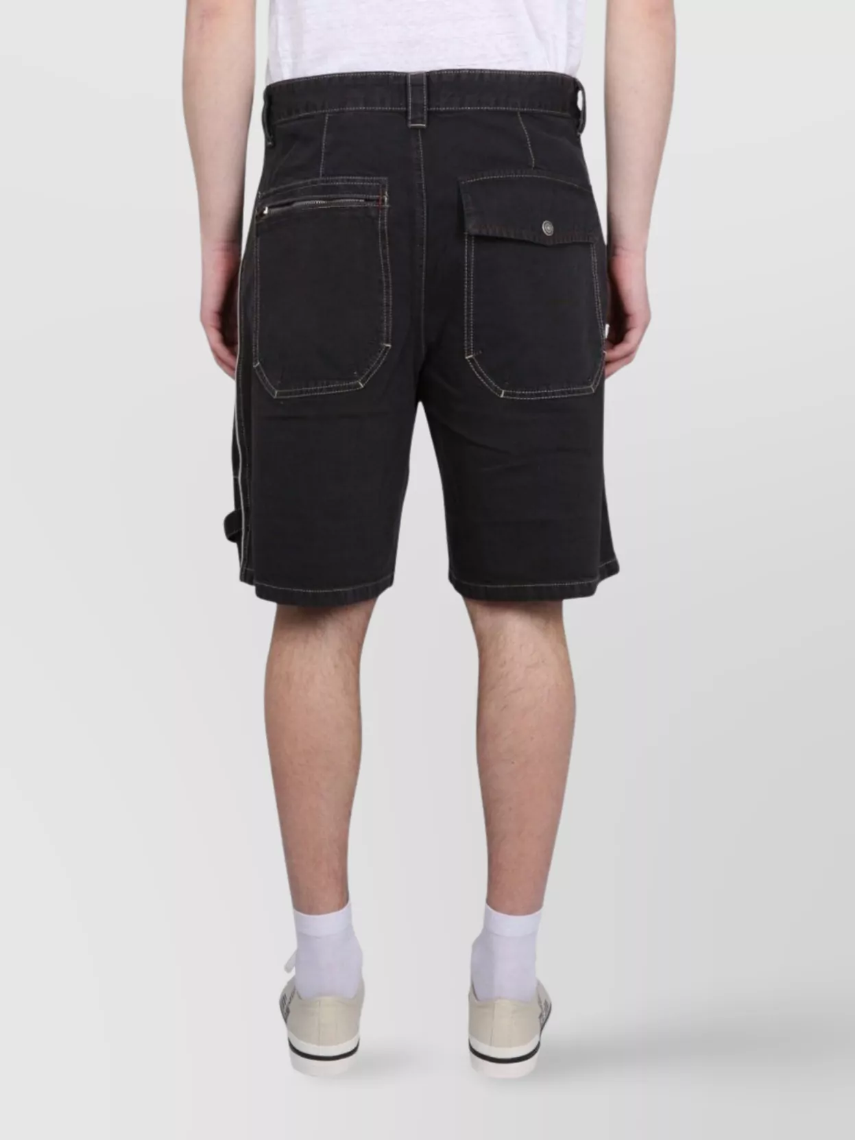Isabel Marant Denim Bermuda Shorts Featuring Belt Loops