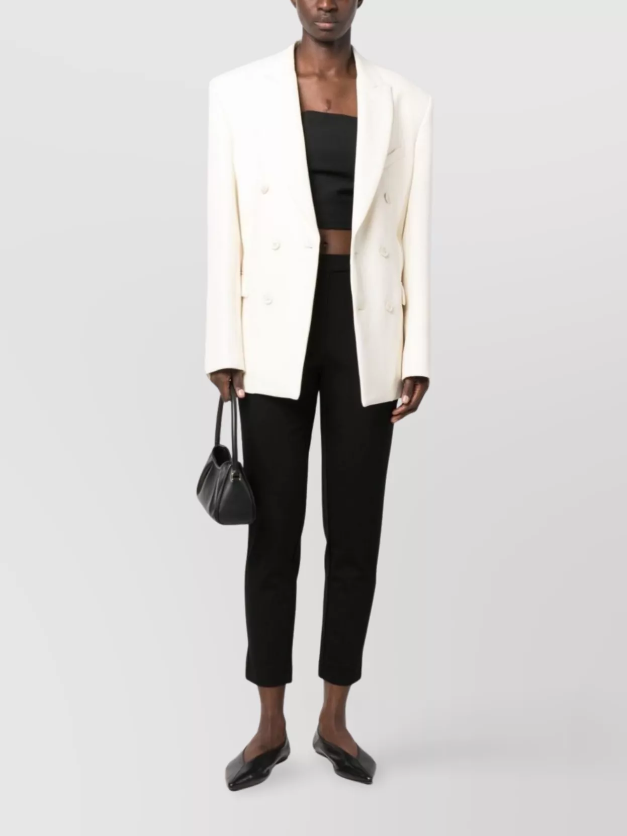 Michael Kors Slim Fit Ankle Length Trouser With Back Pockets In Black