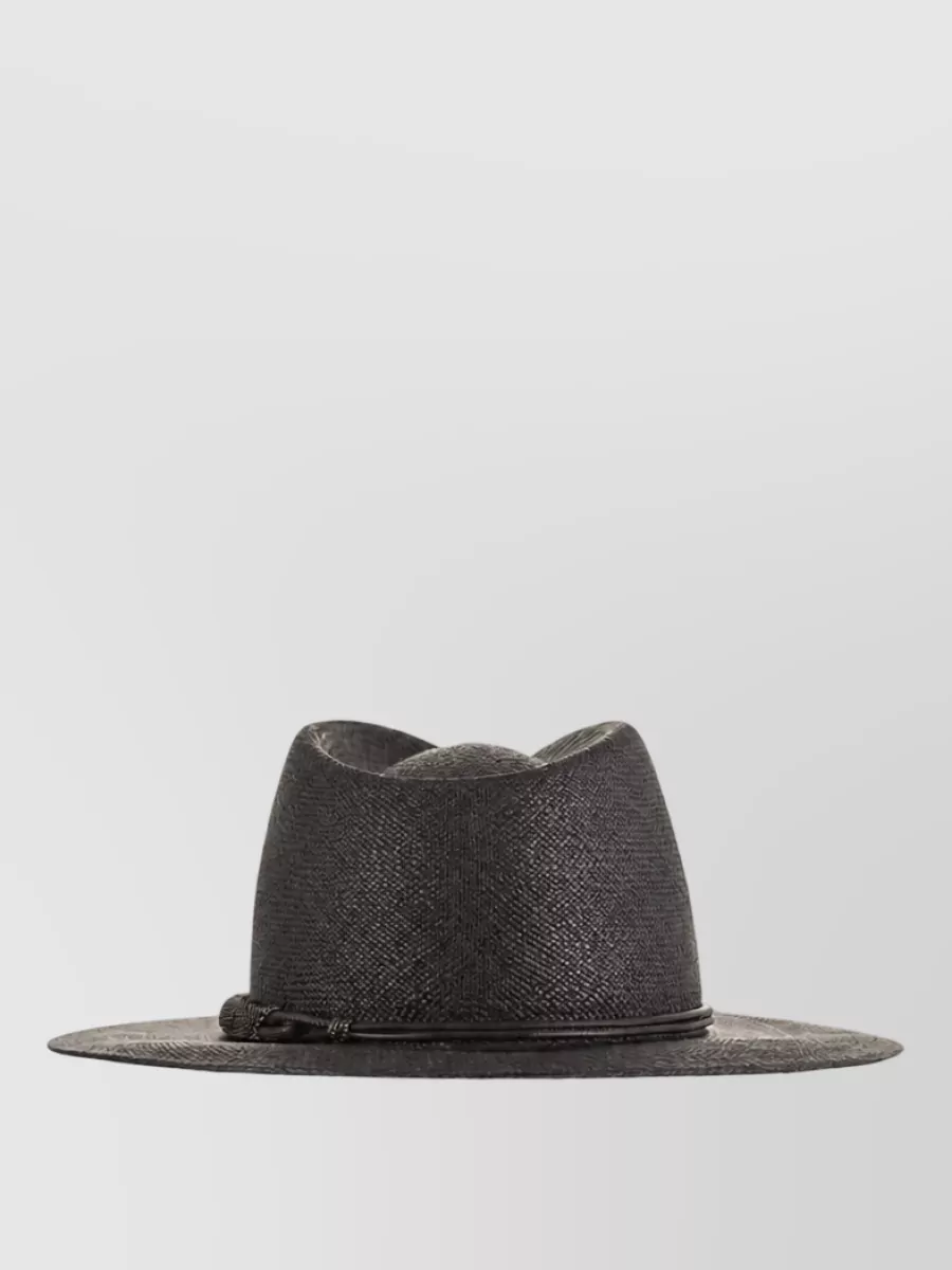 Brunello Cucinelli straw fedora hat