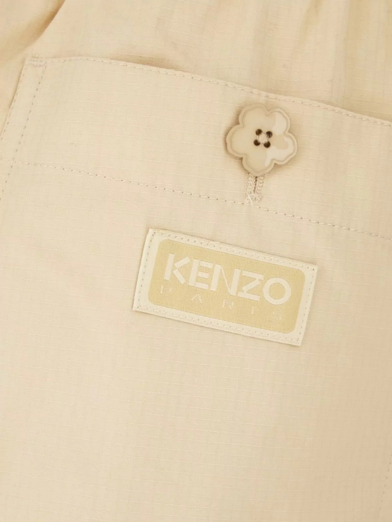 Kenzo Casual Cotton Trousers Featuring Cargo Pockets