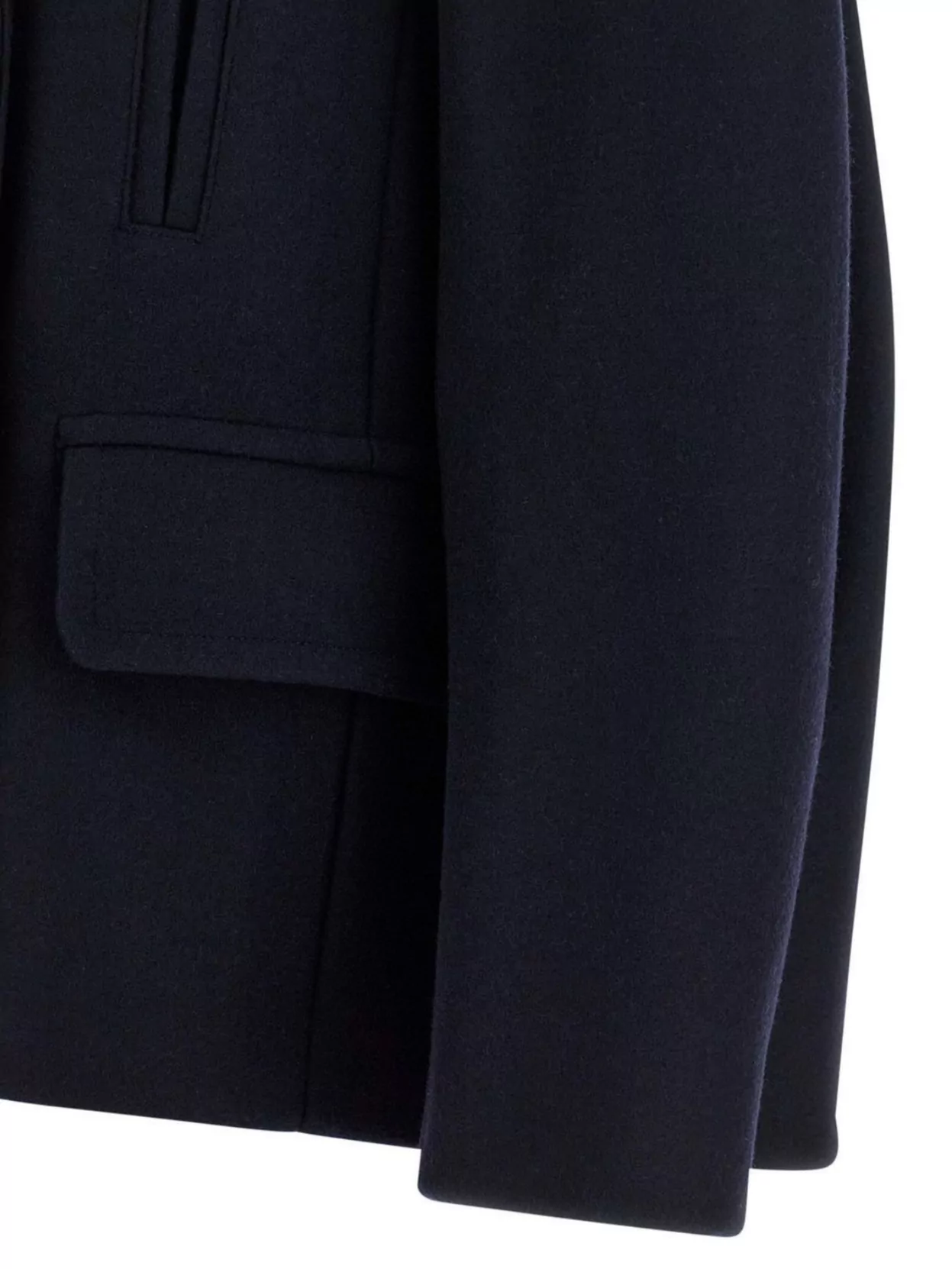 Dries Van Noten Pleated Back Double-Breasted Coat