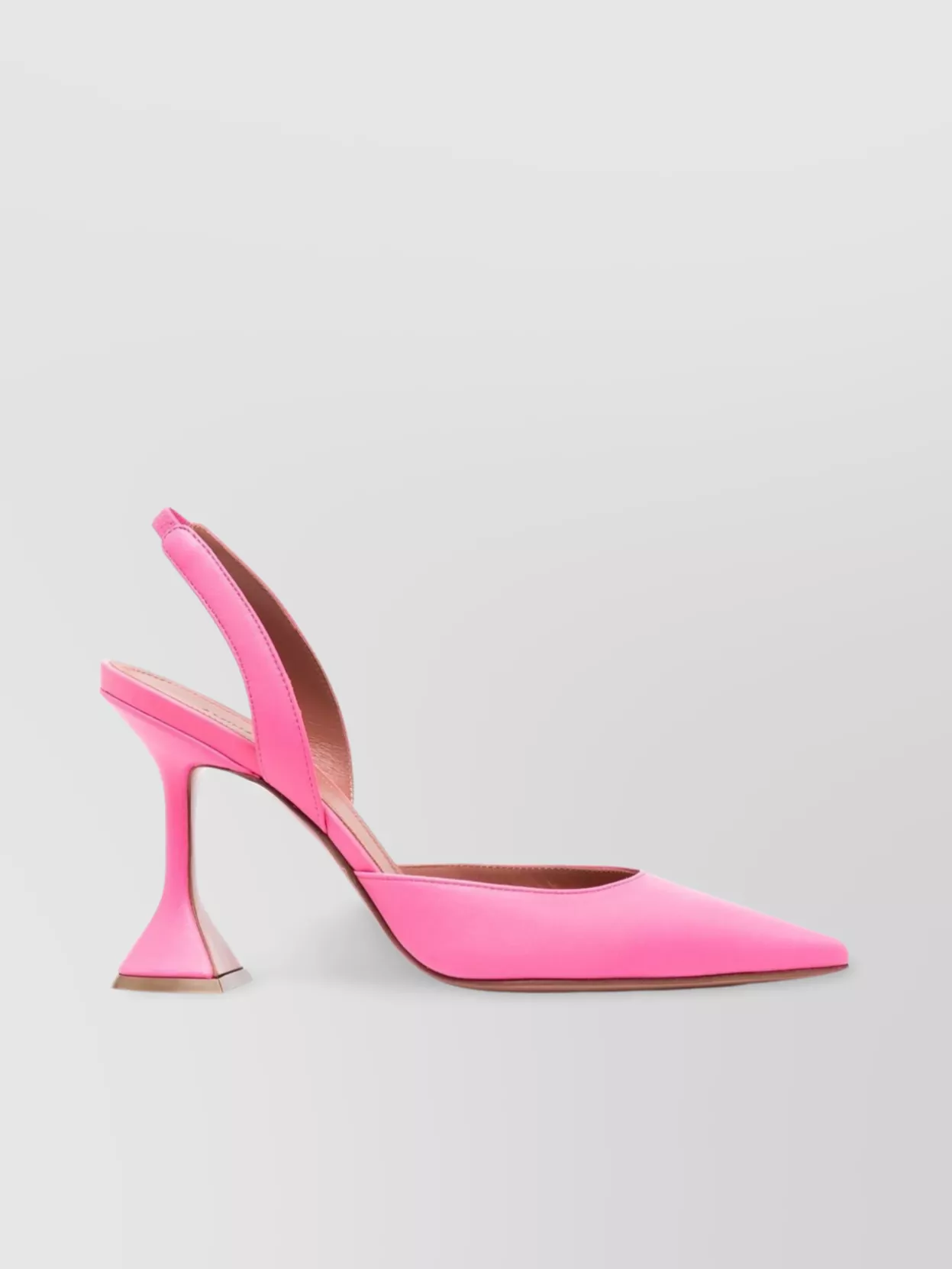 Amina Muaddi Holli 100Mm Slingback Pumps In Calf Leather