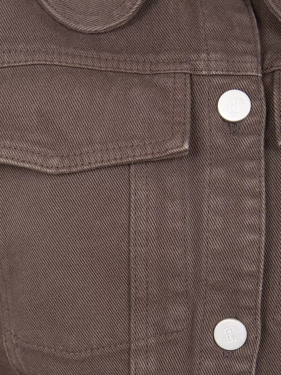 By Malene Birger Villies Double Breasted Coat Fitted Waist In Brown