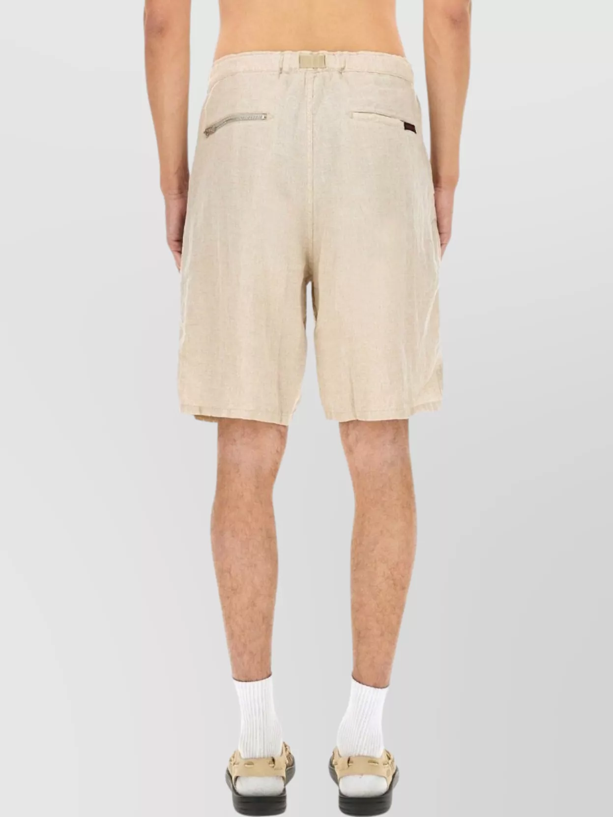 Undercover Relaxed Fit Linen Shorts With Practical Pockets In Multi