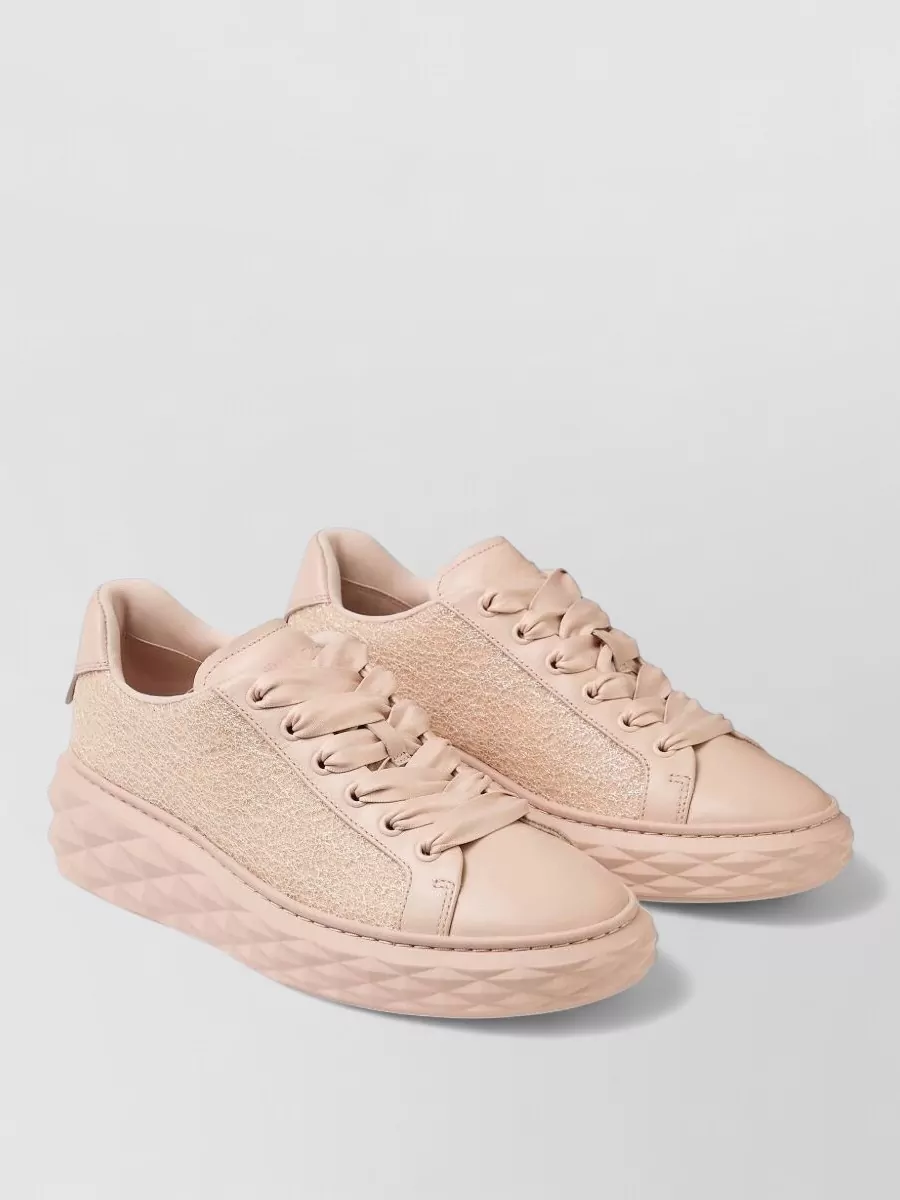 Jimmy Choo leather low-top sneakers