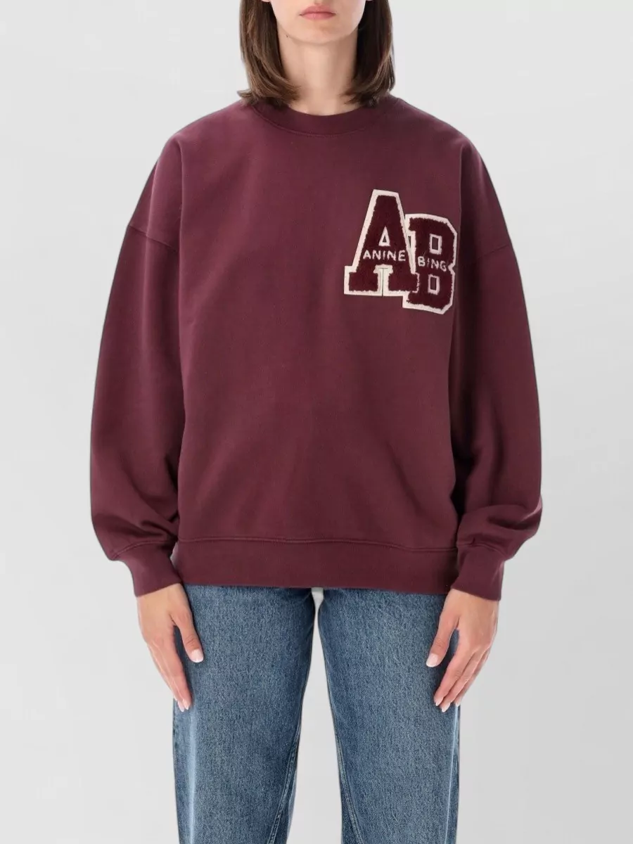 Anine Bing cotton oversized sweatshirt
