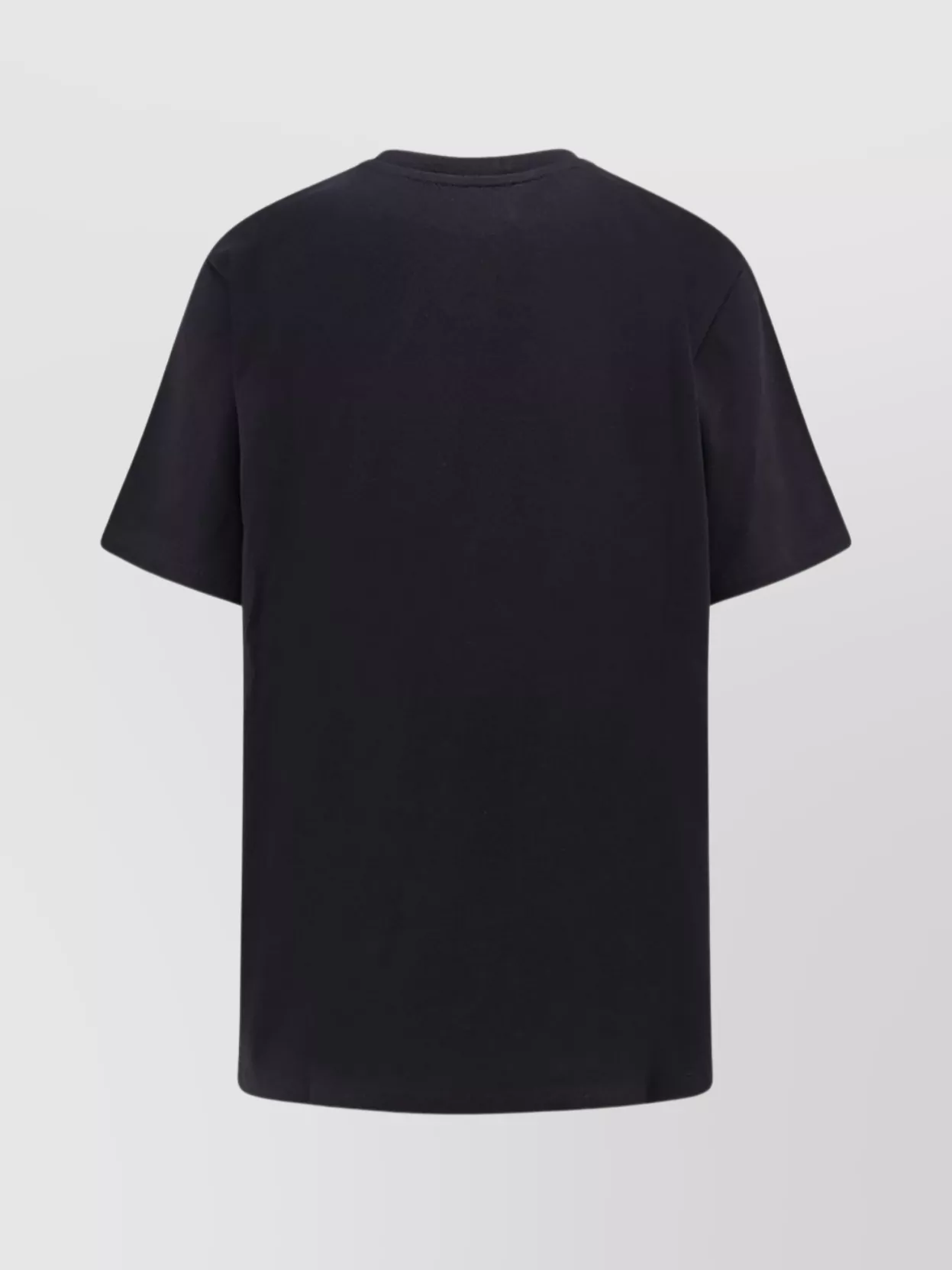 Coperni Ribbed Crew Neck Short Sleeve T-shirt In Black