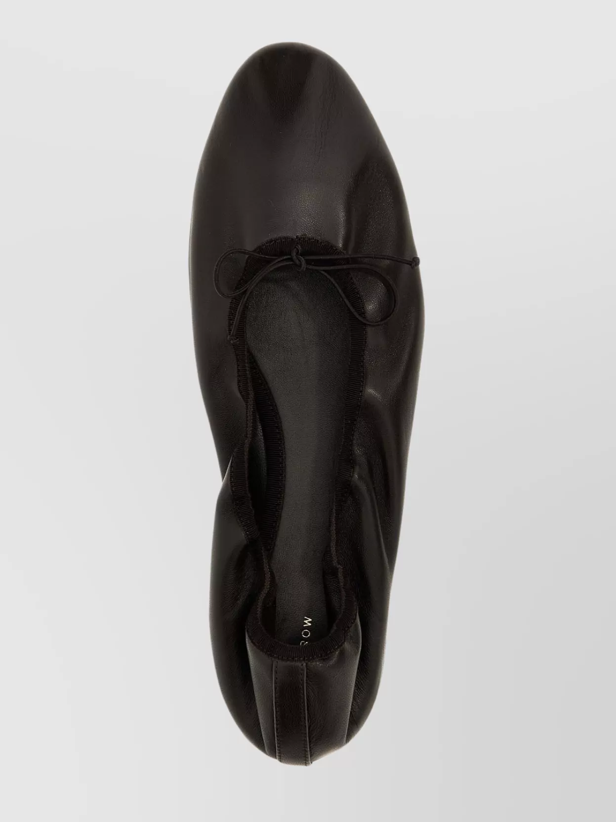 The Row Bow Detail Round Toe Flat Sole Ballet Flats