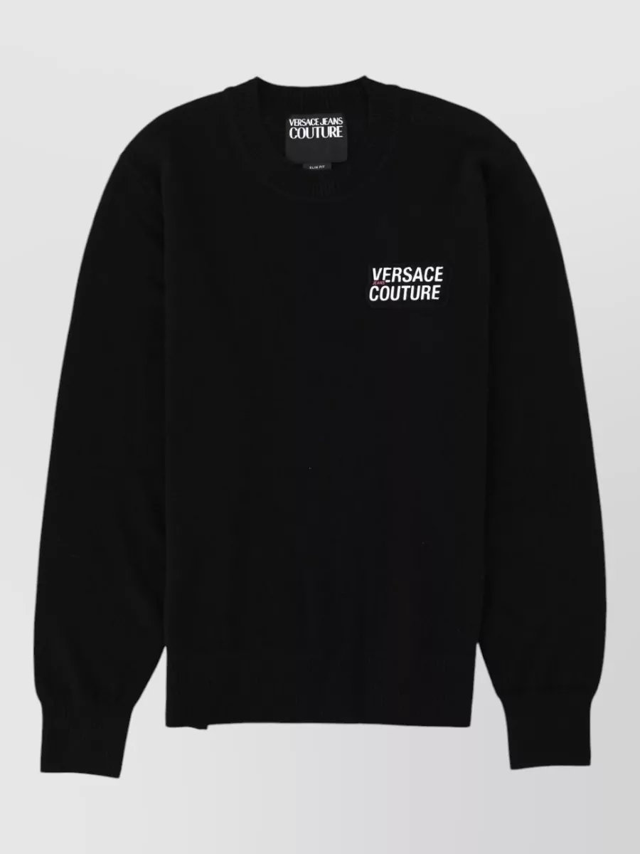 Versace Jeans Couture logo patch jumper