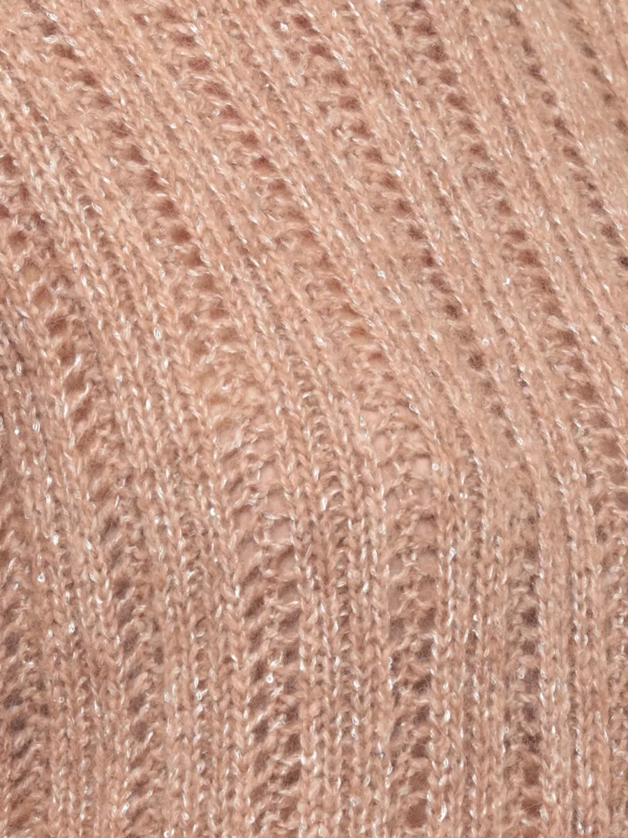 Peserico Alpaca-Blend Perforated Sequined Sleeveless Sweater