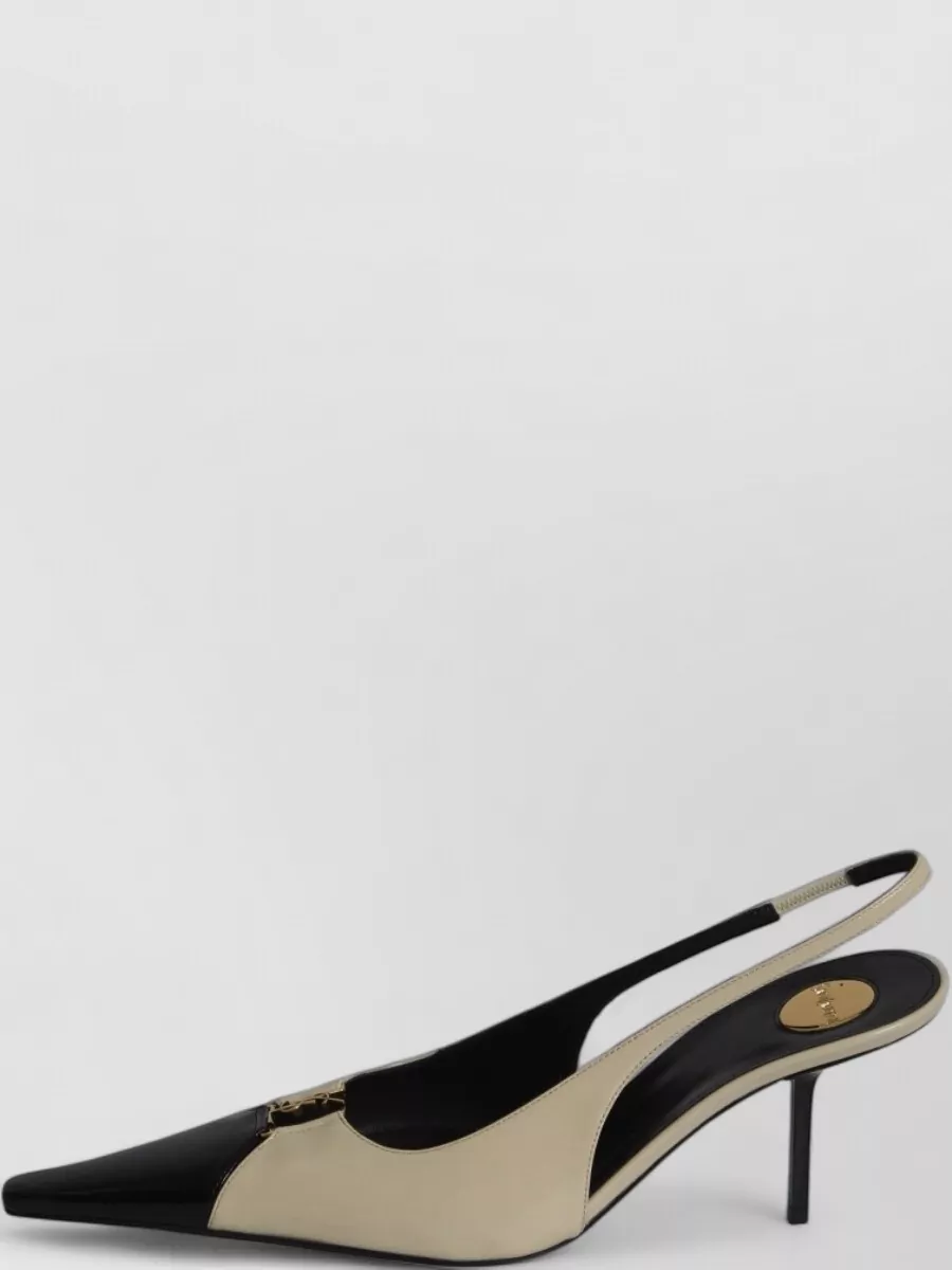 Saint Laurent Leather Cutout Pumps