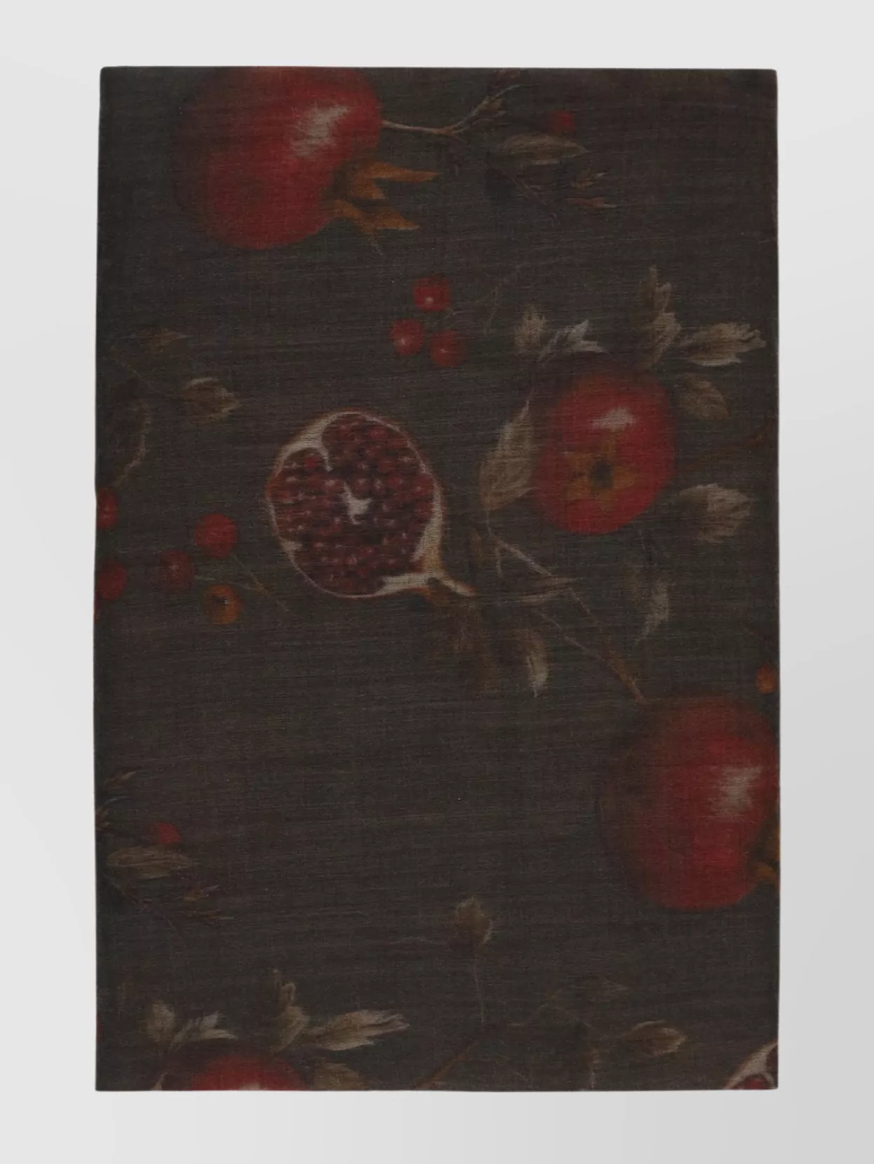 Uma Wang Floral Pattern Virgin Wool Scarf With Fringes