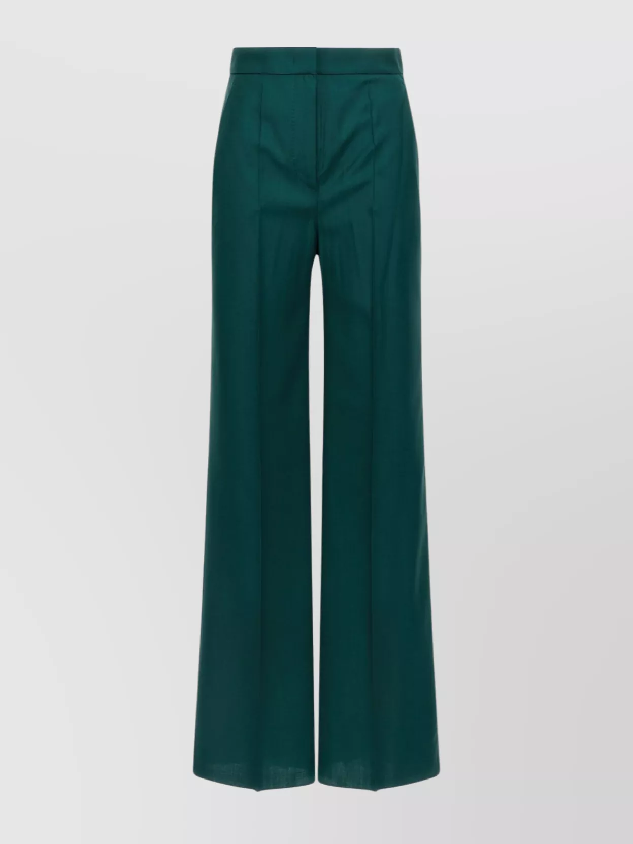 Max Mara High Waist Wide-leg Trousers With Belt Loops In Multi