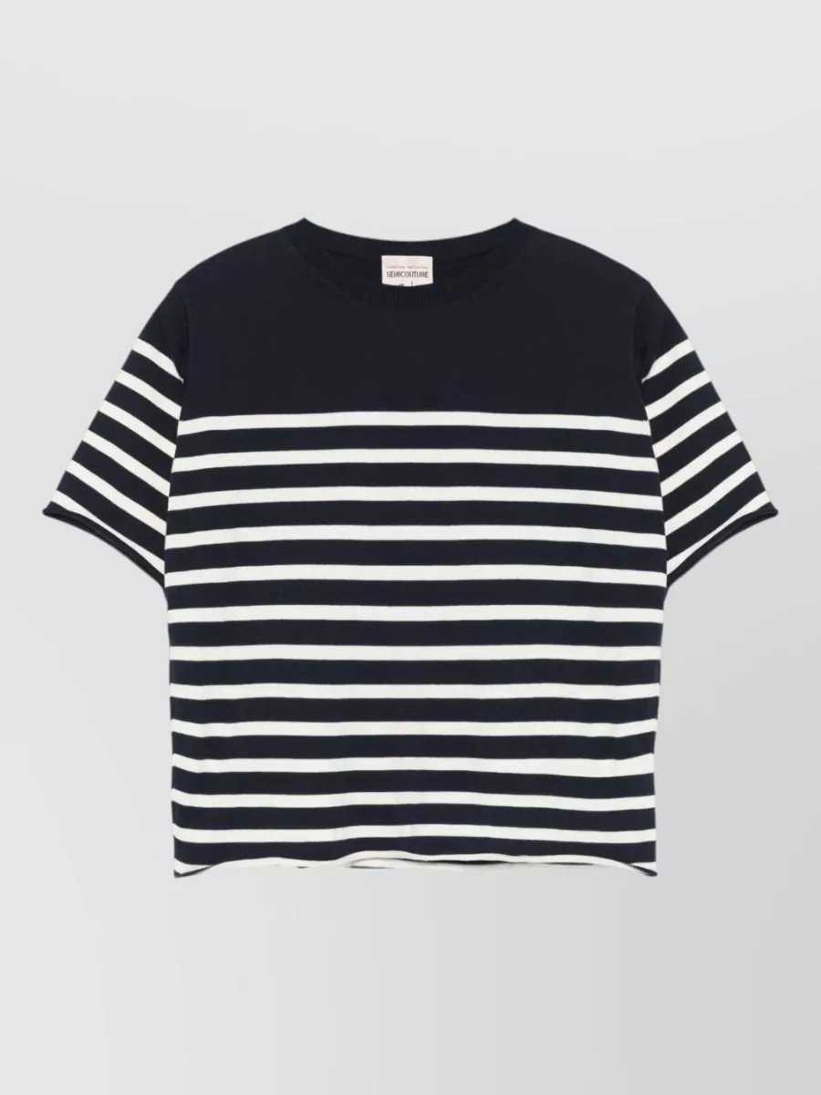 Semicouture Striped Cotton Sweater
