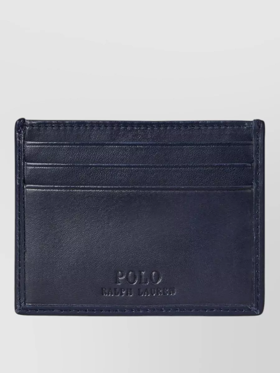 Ralph Lauren Rectangular Wallet Cardholder Embroidered Character Design