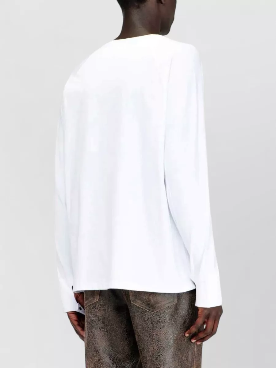 Diesel Cotton Long-Sleeve Raglan T-Shirt