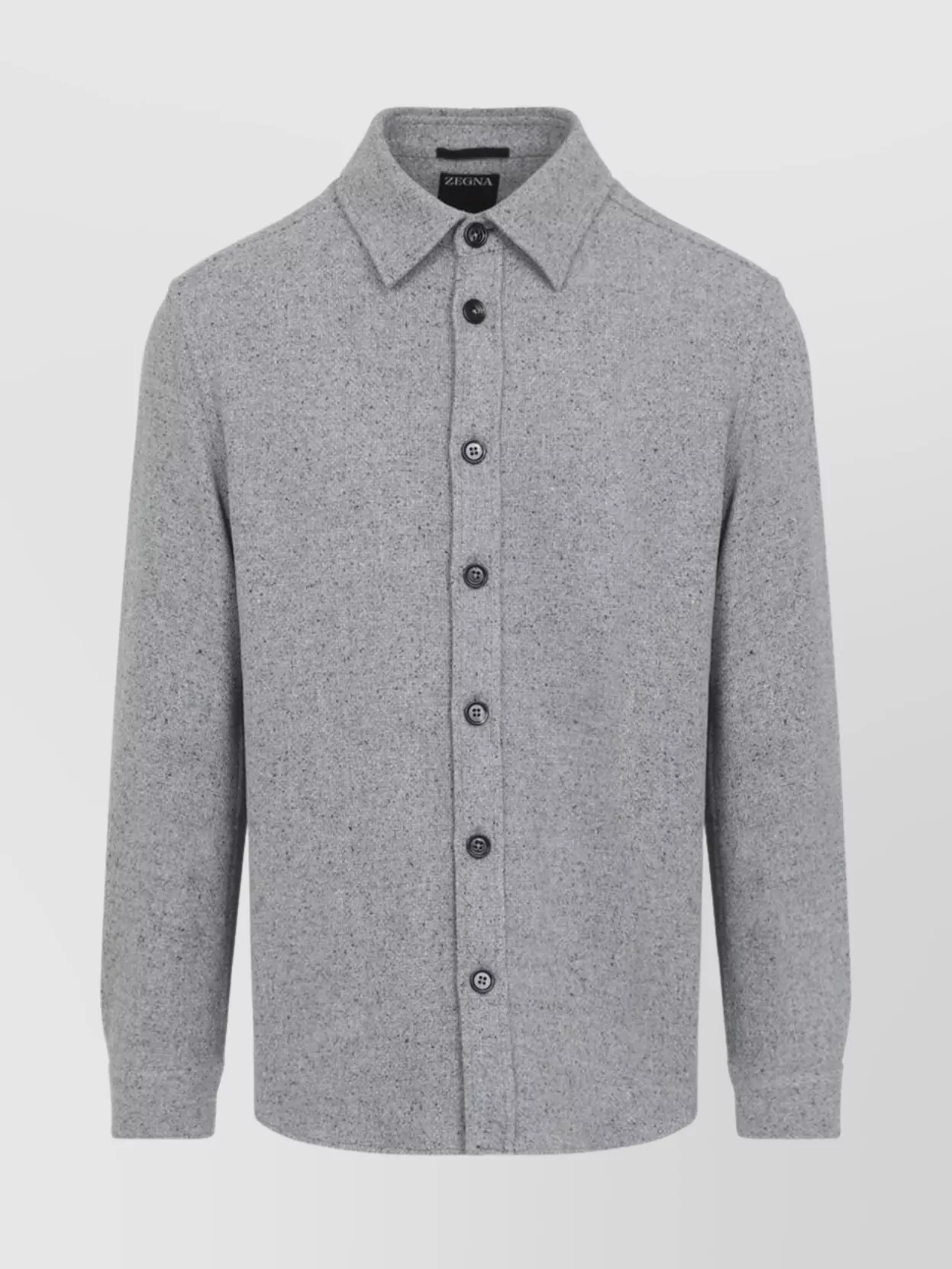 Zegna Cashmere Silk Long Sleeve Shirt