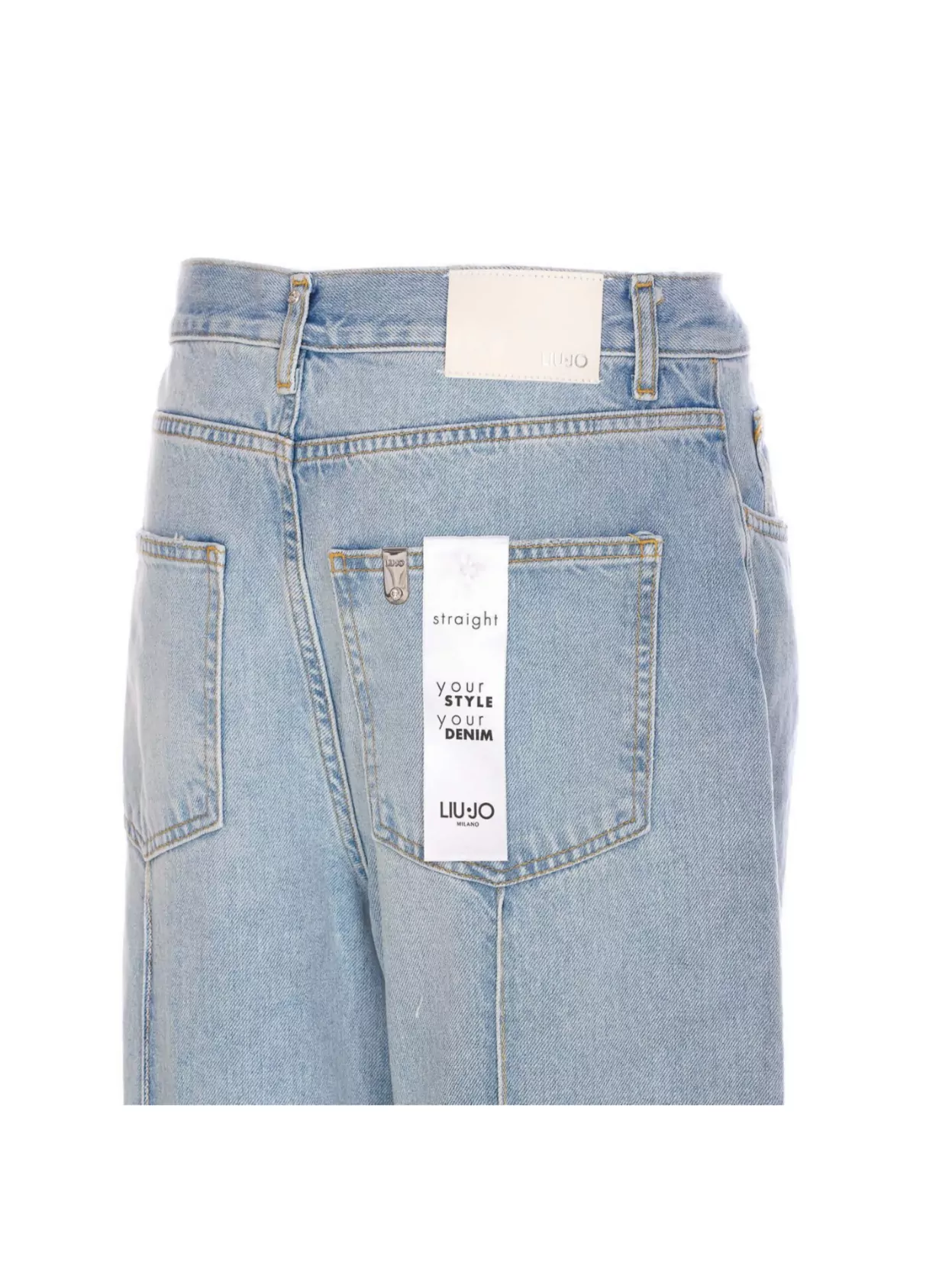 Liu Jo Straight Fit Denim Jeans Cuffs