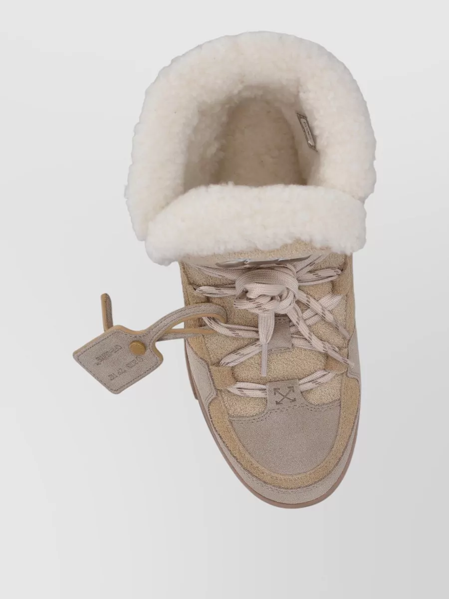 Off-White Leather High-Top Sneakers