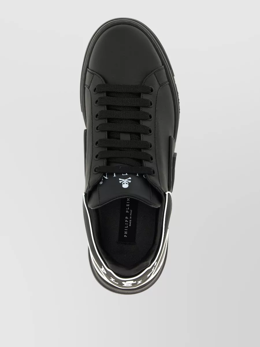 Philipp Plein Phantom Kick Signature Sneakers Round Toe Design