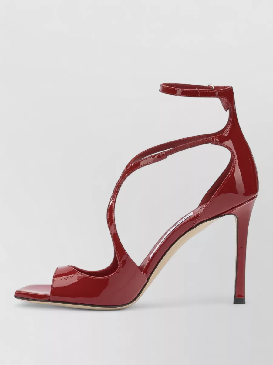 Jimmy Choo Leather Azia 95Mm Heeled Sandals