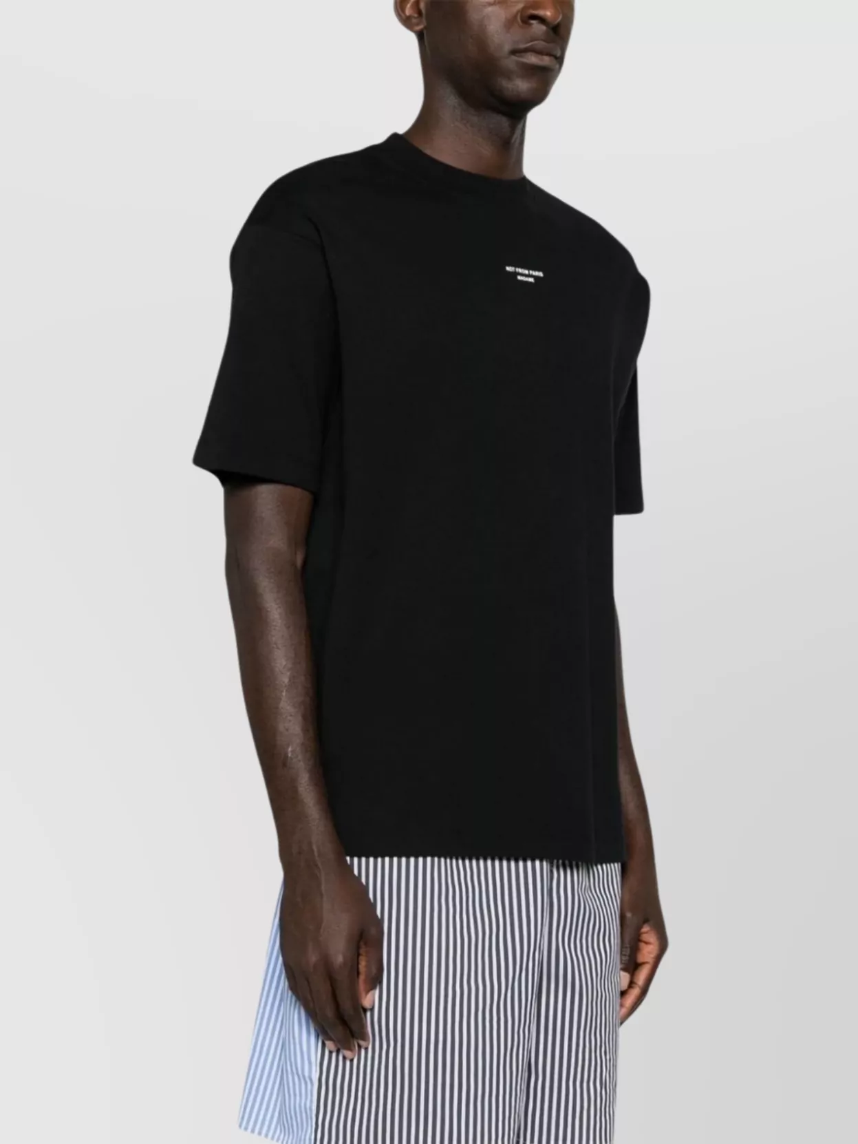 Drôle De Monsieur Logo Print Cotton Jersey T-Shirt