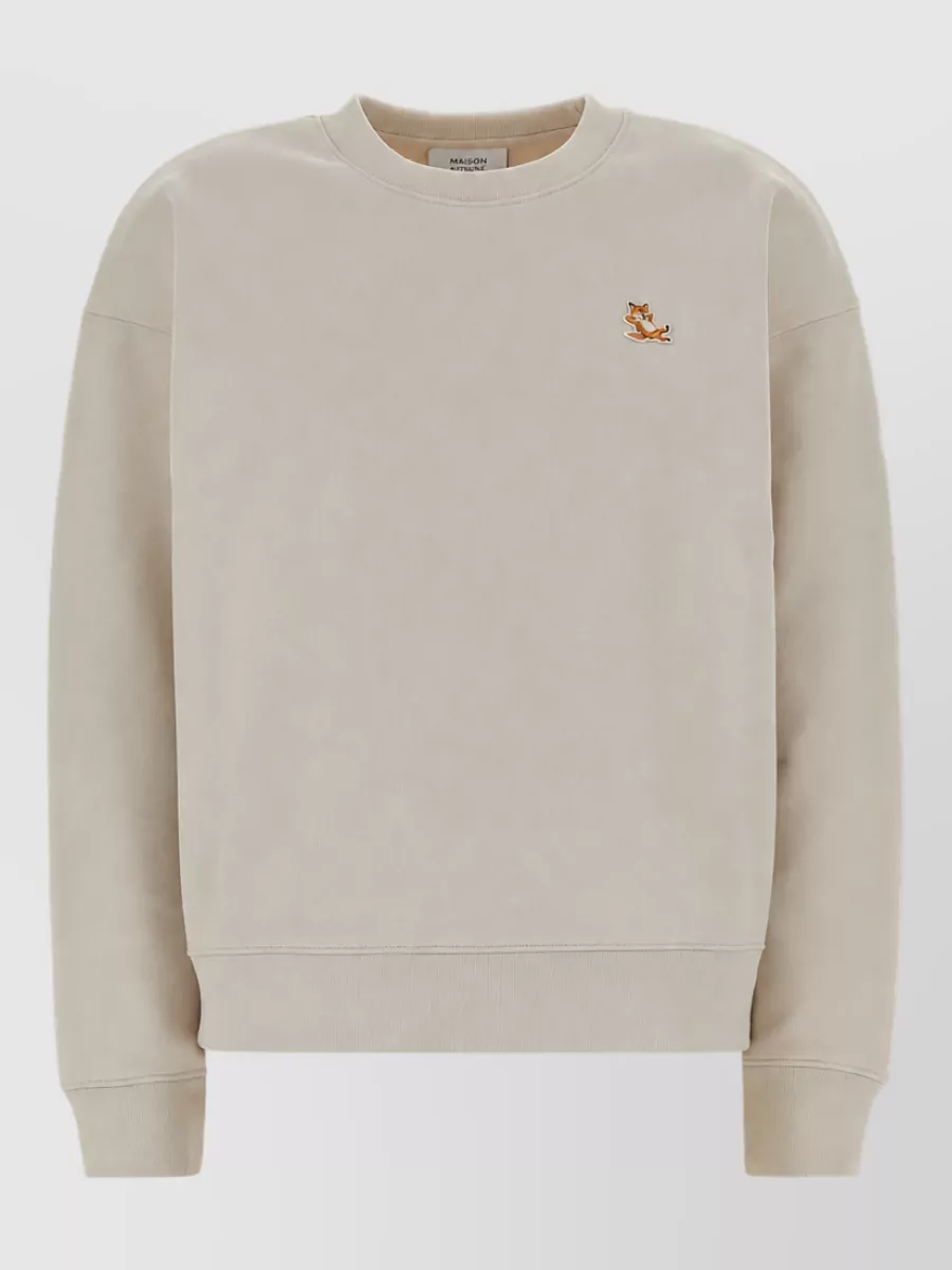 Maison Kitsuné Organic cotton crewneck sweatshirt