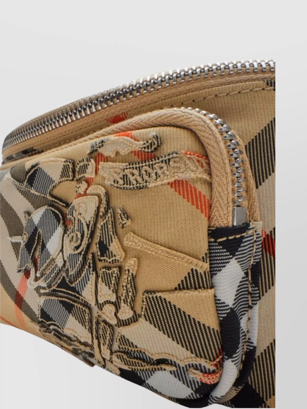 Burberry Belt Bags With Check Pattern And Front Pocket