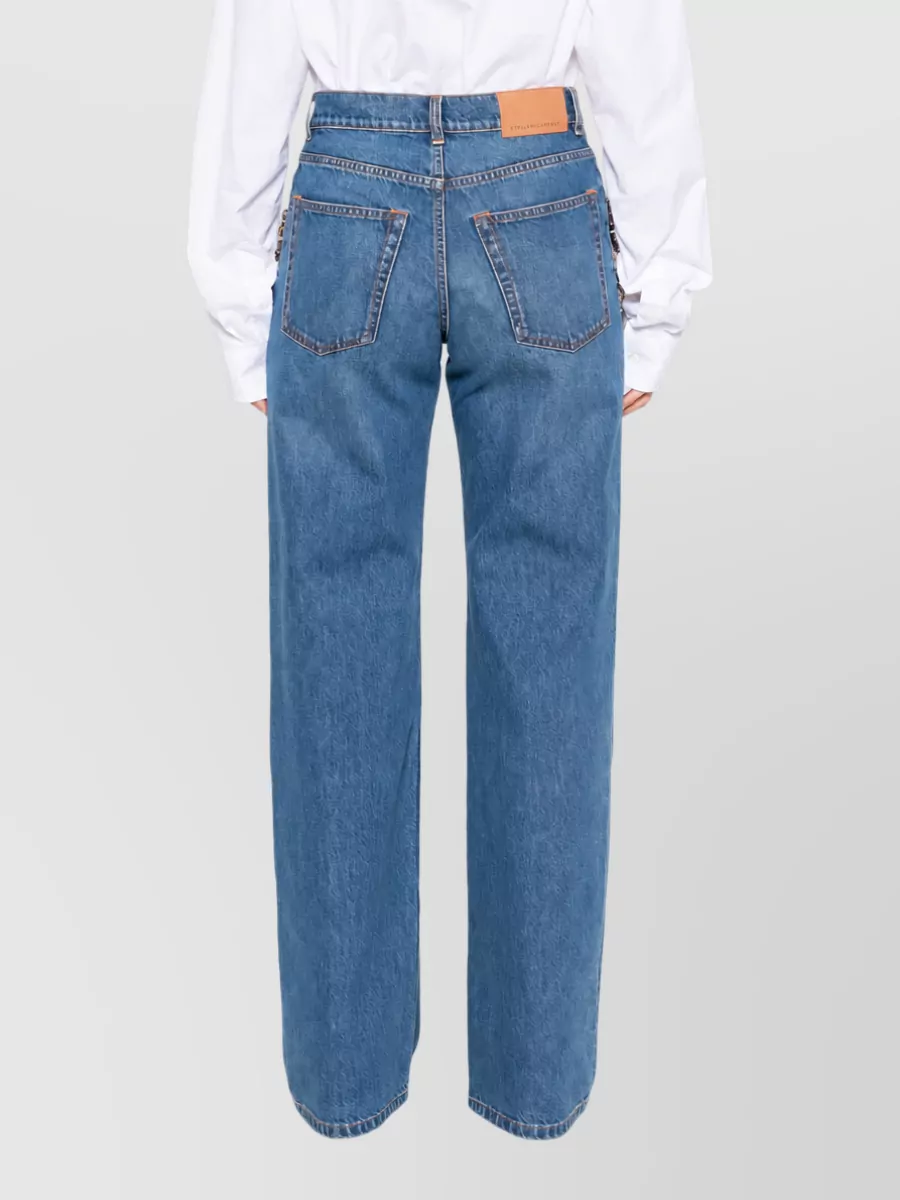 Stella Mccartney Crystal Embellished Denim Jeans
