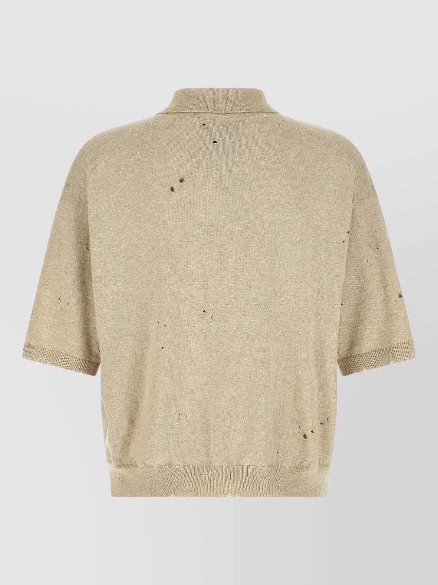Maison Mihara Yasuhiro Embroidered Cotton Short-Sleeve Polo Shirt