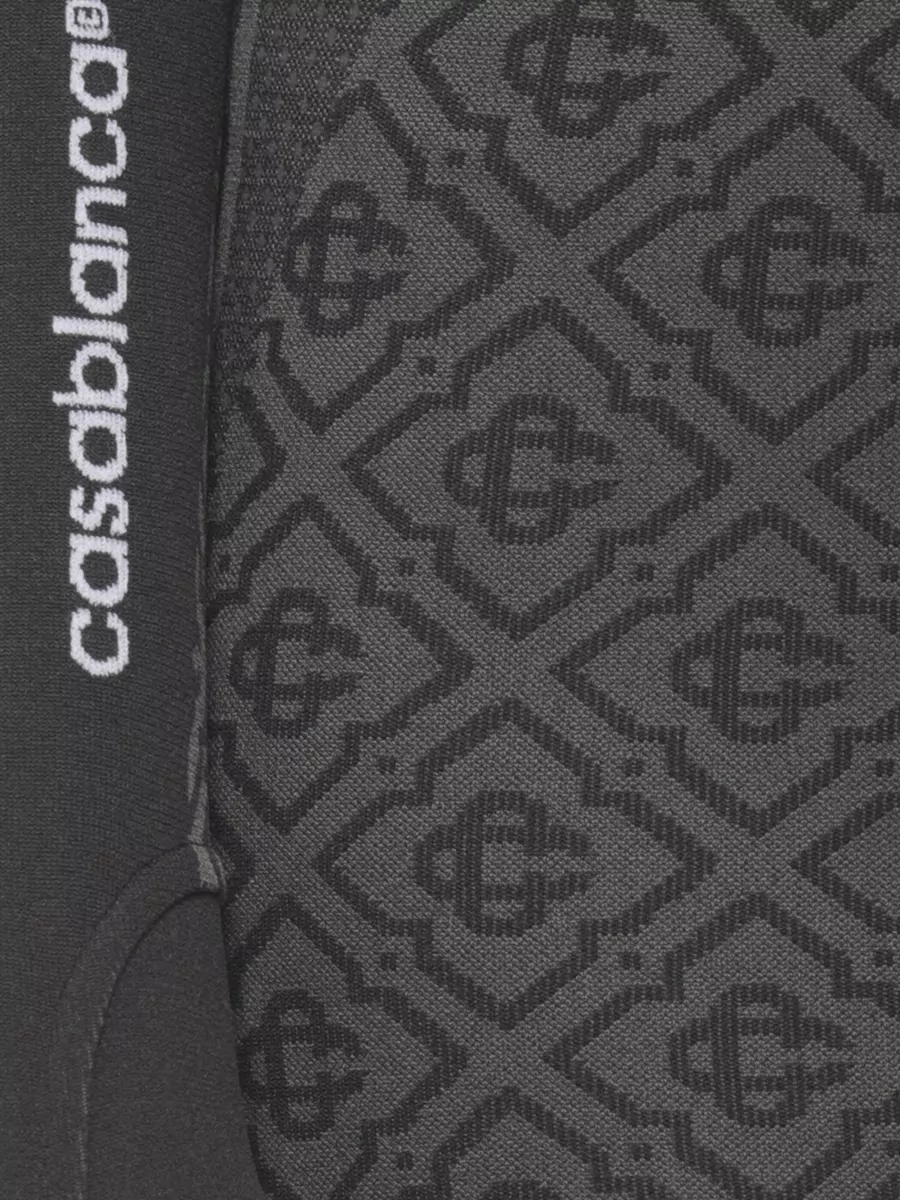 Casablanca Monogram High-Neck Long-Sleeve Top