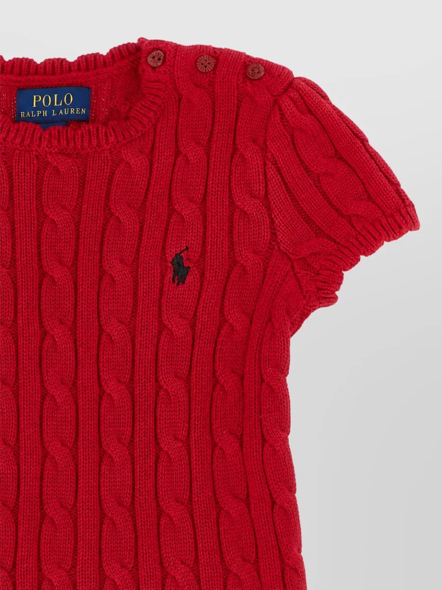 Polo Ralph Lauren Cable-Knit Cotton Mini Dress