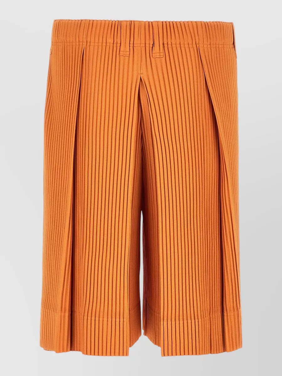 Homme Plisse Issey Miyake Pleated Wide-Leg Bermuda Shorts