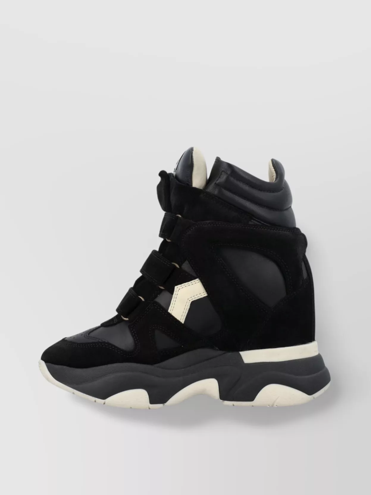 Isabel Marant High Top Hidden Heel Chunky Sole Sneakers