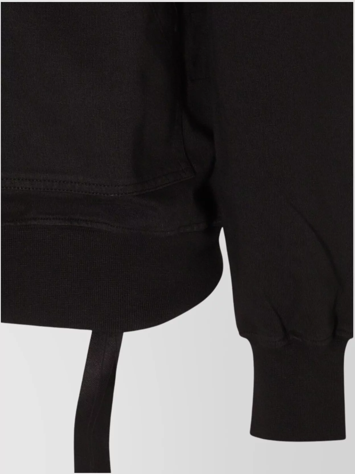 Rick Owens Drkshdw Hooded Long Sleeve Sweatshirt And Pockets