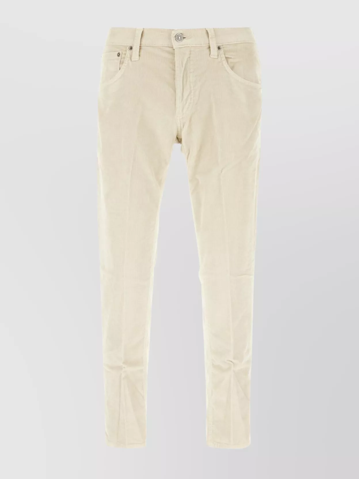 Dondup Trousers With Pockets And Belt Loops In Neutral