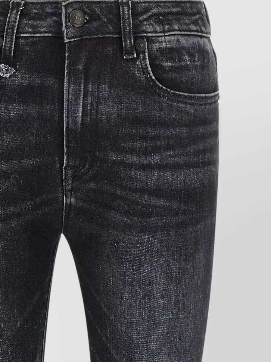 R13 Denim Mid-Rise Slim-Fit Jeans